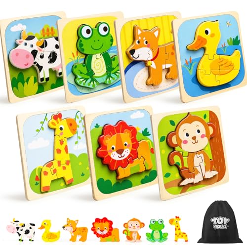 Toddler Puzzles Ages 2 (7 Count)