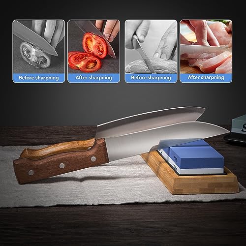 Knife Sharpening Stone Whetstone 4 Side Grit 400