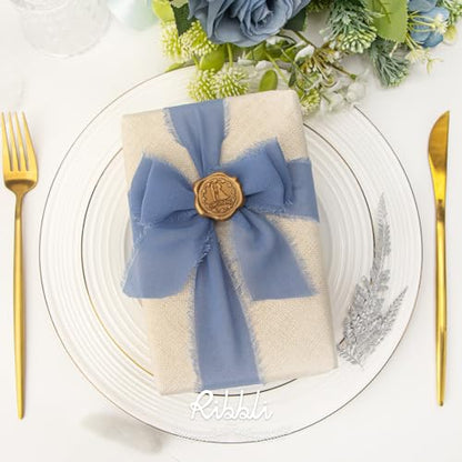 Chiffon Ribbon 1.5 inch x 30 Yard Handmade Silk Ribbon (90 Foot)