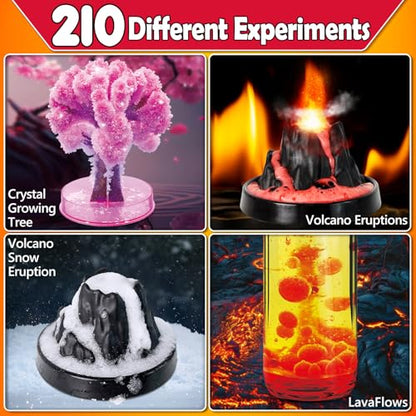 210 Experiments Science Kit for Kids Chemistry Set S.T.E.M Toy