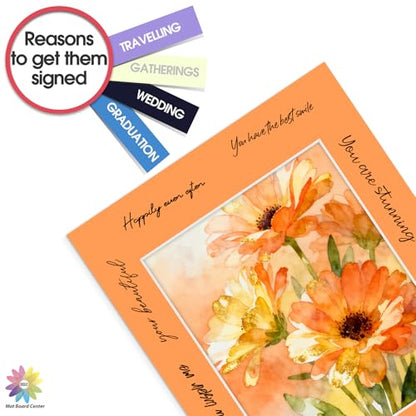 Mat Board Center 50 Pack 11x14 Picture Mat for 8x10 Photo Mixed Color