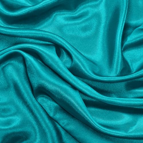 Teal Satin Fabric