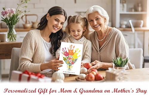 Mother's Day Flower Handprint Art Wooden Making Sign