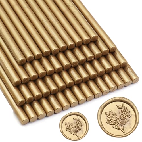 52pcs Antique Gold Wax Sealing Sticks