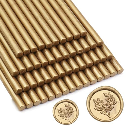 52pcs Antique Gold Wax Sealing Sticks