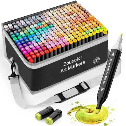 262 Colors Alcohol Markers (262 Count)