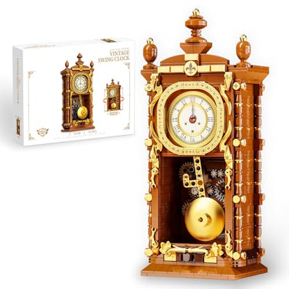 Retro Clock Building Blocks Set