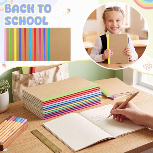 100 Pack A5 Composition Notebooks Bulk 5"x8" Notebooks