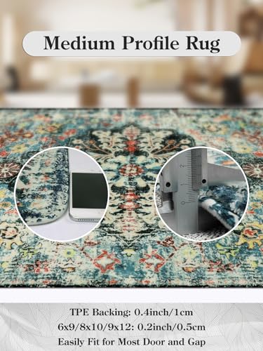 Reine Bohemian Floral Medallion Round Rug