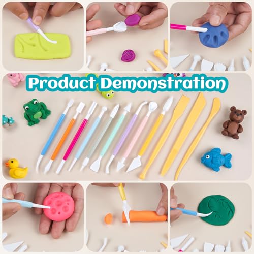 25 Pcs Polymer Clay Sculpting Tools Kit for Adults