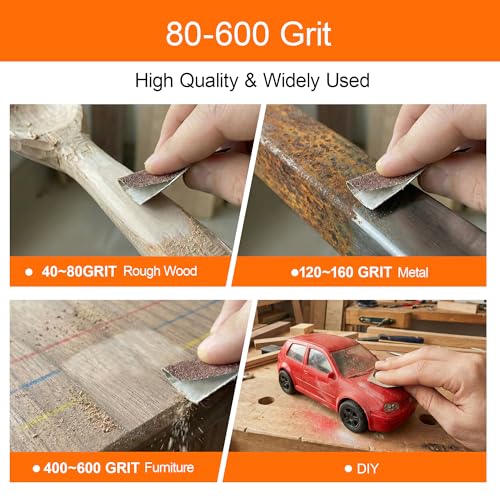 65pcs Wet & Dry Sandpaper