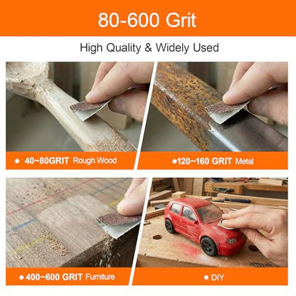 65pcs Wet & Dry Sandpaper