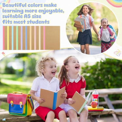 100 Pack A5 Composition Notebooks 5"x8" Wide Ruled Notebook (100 Count)