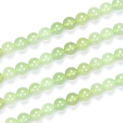 60pcs Adabele Natural New Jade Serpentine Healing Gemstone 6mm (0.24 inch) Round Loose Beads Gem Stone Spacer for Craft Jewelry Making GF11-6