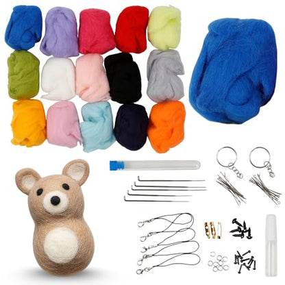 Felting Needles Wool Roving Kit