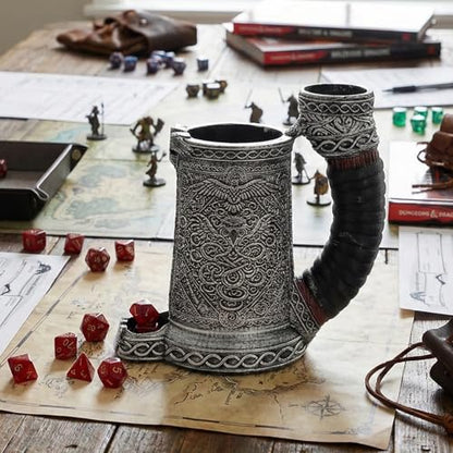 Dice Tower Mug DND Dice Roller Tower with 7 PCS Dice Set