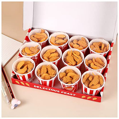 Food Erasers 27 Pack Fried Chicken Desk Pet Erasers for Kids Cute Fun School Supplies Prize Gifts Party Favors (27 个)