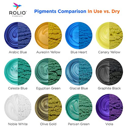 Mica Powder Color Pigment Set (4.2 Ounce)