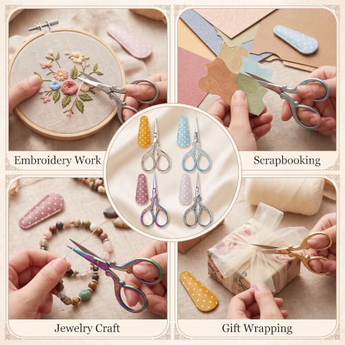 4 Pcs Small Embroidery Scissors (4 Count)