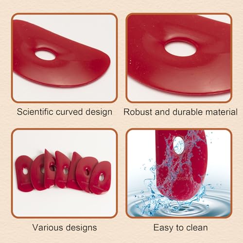 2 Pcs Soft Silicone Pottery Ribs for Ceramic