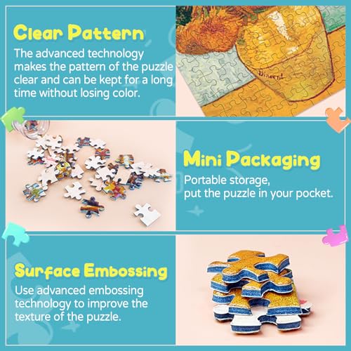 150 Mini Jigsaw Puzzles for Adults & Kids (3 Count)