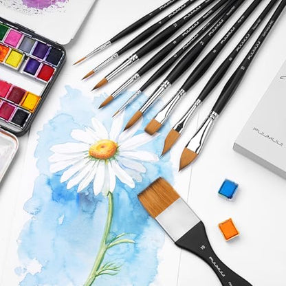 Watercolor Paint Brushes (10 Count)