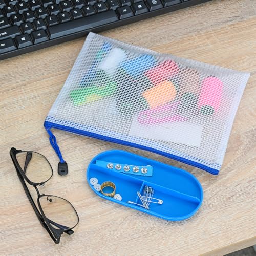 10 Pcs Zipper File Bags (10 Count)