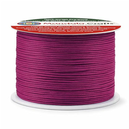 1mm Dark Violet Cotton Waxed Cord for Jewelry Making (327 Foot)