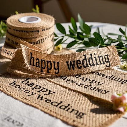 1 Inch Wide 82 Yards Burlap Ribbon