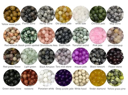1260Pcs 6mm Natural Gemstone Beads
