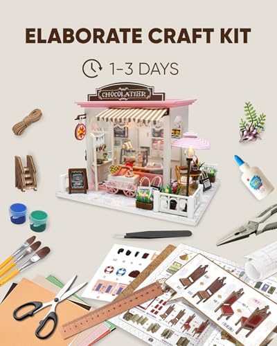 DIY Miniature House Kit Dollhouse Kit for Adults to Build Mini Shop