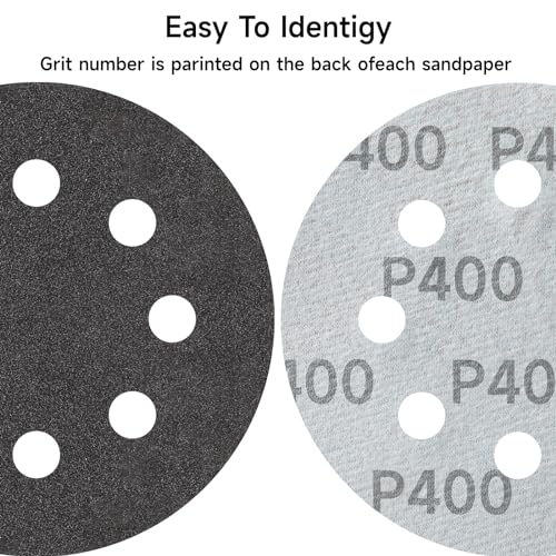 80PCS 5 inch Wet Dry Sanding Discs 320 (80 Count)