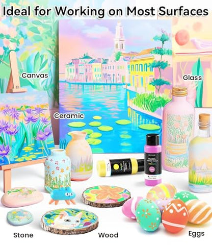 64 PCS Pastel Acrylic Paint Set