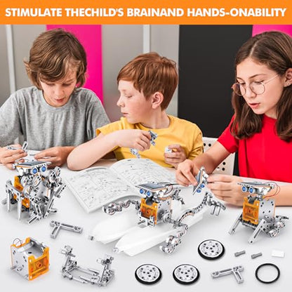 STEM 13-in-1 Education Solar Power Robots Toys for Boys Age 8+ (13 Count)