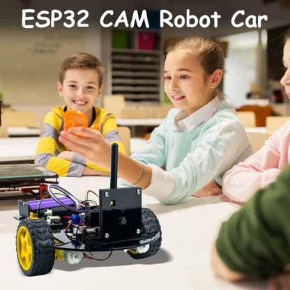 2WD Smart Robot Car Kit ESP32 Camera Starter Kit with Tutorial Compatible with Arduino IDE