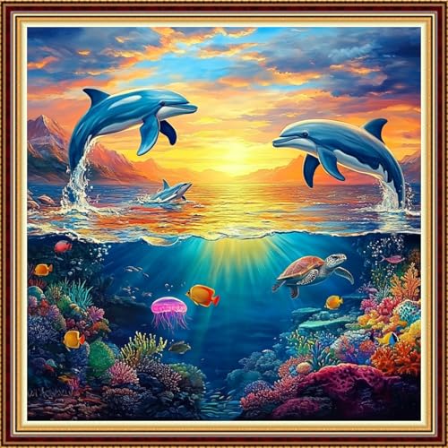 Stamped Cross Stitch Kits for Beginner Embroidery Kits for Beginners Adults DIY 11CT Cross Stitch Patterns Needlepoint Kits Crossstitching Kits
