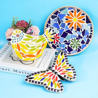 Glazed Ceramic Tiles for Crafts Bucks (17.637 Ounce)