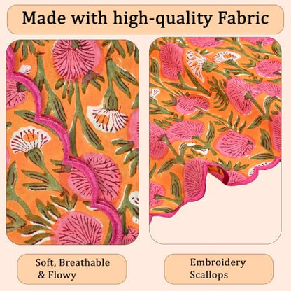 Hand Block Print Cloth Napkins (4 Count)