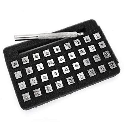 37 Pieces Leathercarft Stamping Tool Set (37 Count)