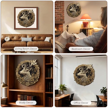 Wooden Puzzles for Adults Deer Jigsaw Puzzle 17.3 * 17.1in 425pcs