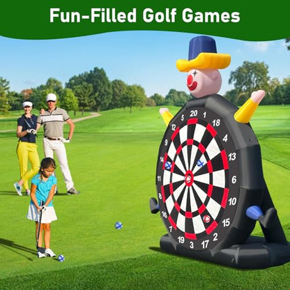 14FT Giant Inflatable Soccer Dart Board Kickball Set for Kids