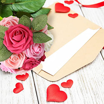 Seriesa Red Rose 100pcs Real Looking Artificial Flowers w