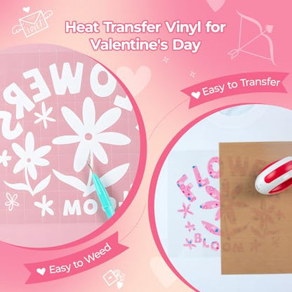 Valentine's Day Heat Transfer Vinyl (12 Count)