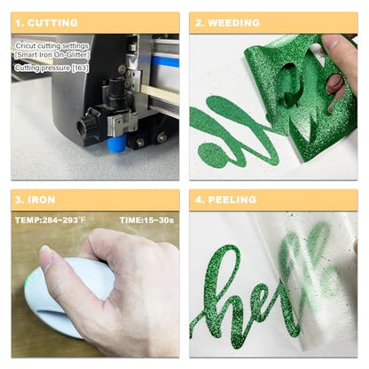 Glitter HTV Heat Transfer Vinyl Rolls