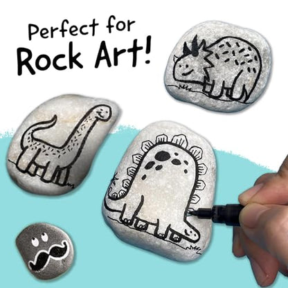 4 Black Acrylic Paint Marker Pens