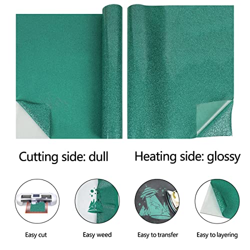 HTV Glitter Green Roll