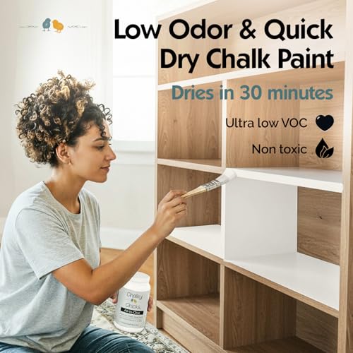 Aged Burlap 4 Fl Oz Chalk Paint for Furniture All in One