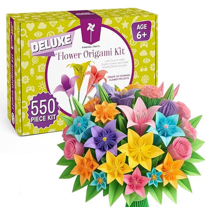 Flower Origami Kit for Kids Ages 8