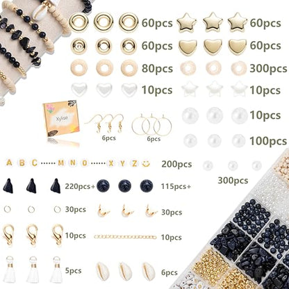 Jewelry Making Supplies Kit Natural Stone Beads for Irregular Natural Stone with for DIY Craft Bracelet Necklace Earrings for Adults