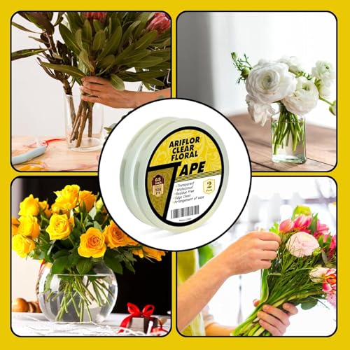 2Packs Clear Floral Tape (360 Foot)